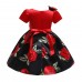 【2Y-10Y】Girl Sweet Rose Flower Print Dress