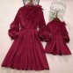 Sweet Red Bow Mom Girl Matching Dress - 13128