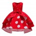 【2Y-11Y】Girls Sweet Polka Dot Print Sleeveless Princess Dress - 3618