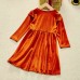 Sweet Velvet Long Sleeve Mom Girl Matching Dress - 13208