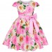 【2Y-9Y】Girl Floral Short Sleeve Princess Dress