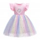 【3Y-11Y】Girl Unicorn Princess Dress - 33274