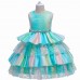 【3Y-11Y】 Girl Sweet Rainbow Mesh Princess Dress