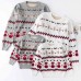 Christmas Round Neck Long Sleeve Mom Kid Matching Sweater - 1151