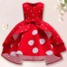 【2Y-11Y】Girls Sweet Polka Dot Print Sleeveless Princess Dress - 3618