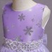 【4Y-13Y】Girls Sweet Snowflake Print Sleeveless Princess Dress