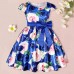 【2Y-9Y】Girl Floral Short Sleeve Princess Dress