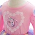 【2Y-10Y】 Girls Sweet Unicorn Print Colorful Mesh Princess Dress - 33224