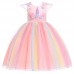 【2Y-11Y】Girls Net Yarn Unicorn Princess Dress