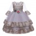 【3Y-11Y】Girl Sweet Mesh Sleeve Princess Dress