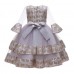 【3Y-11Y】Girl Sweet Mesh Sleeve Princess Dress