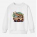 【12M-9Y】Kids Giraffe And Car Print Cotton Stain Resistant Long Sleeve Sweatshirt