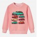 【12M-9Y】Boys Casual Car Print Cotton Stain Resistant Long Sleeve Sweatshirt