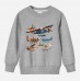 【12M-9Y】Boys Casual Airplane Print Cotton Stain Resistant Long Sleeve Sweatshirt