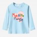 【12M-9Y】Girls Sweet Letter Print Cotton Stain Resistant Long Sleeve T-shirt