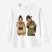【12M-9Y】Girls Cartoon Print Cotton Stain Resistant Long Sleeve T-shirt
