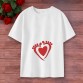Maternity Cotton Stain Resistant Cute Baby Footprints Print Short Sleeve T-shirt