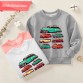 【12M-9Y】Boys Casual Car Print Cotton Stain Resistant Long Sleeve Sweatshirt