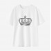 Women Crown Print Cotton Stain Resistant Short Sleeve T-shirt