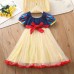 【2Y-10Y】2-piece Girl Cute Snow White Square Neck Puff Sleeve Princess Dress - 33340