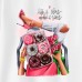 Women Beauty Dessert Print Cotton Stain Resistant Short Sleeve T-shirt