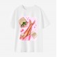 Women Summer Vacation Print Cotton Stain Resistant Short Sleeve T-shirt