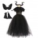 【12M-13Y】5-piece Girl Witch Cosplay Princess Dress