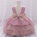 【6M-11Y】Girls Cake Princess Christening Gown - 3625