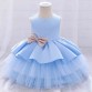 【6M-11Y】Girls Cake Princess Christening Gown - 3625