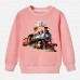 【12M-9Y】Boys Cotton Stain Resistant Train Print Long Sleeve Sweatshirt