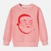 【12M-9Y】Unisex Kids Cotton Stain Resistant Christmas Print Long Sleeve Sweatshirt