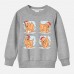 【12M-9Y】Unisex Kids Cotton Stain Resistant Christmas Golden Retriever Dog Print Long Sleeve Sweatshirt