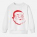 【12M-9Y】Unisex Kids Cotton Stain Resistant Christmas Print Long Sleeve Sweatshirt